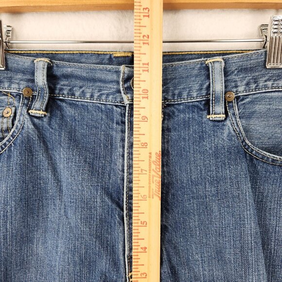 Polo Ralph Lauren Jeans Mens 35x30 Blue Classic Fit 5 Pocket Straight Leg Denim - Picture 4 of 11